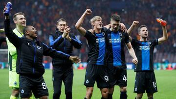 Los jugadores del Brujas celebran una victoria en una imagen de archivo.