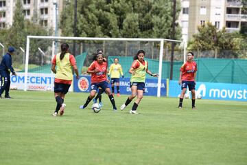 Las dirigidas por Carlos Paniagua iniciaron sus entrenamientos en la Sede Deportiva de la Federación Colombiana de Fútbol en Bogotá.