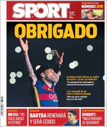 Portadas de la prensa mundial