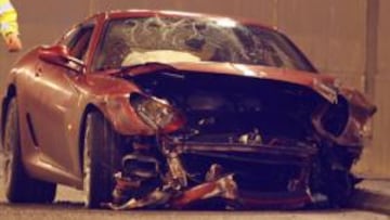 De esta forma ha quedado el coche de Cristiano Ronaldo tras su accidente