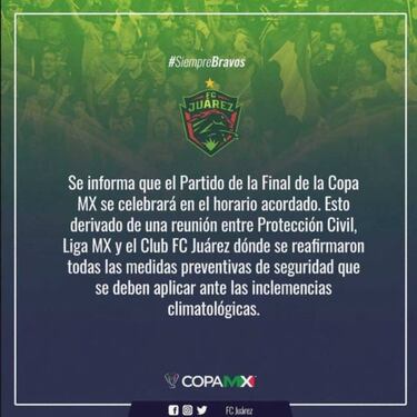 FC Juárez confirma que se jugará Final frente al América