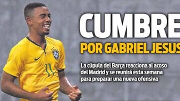 Portadas Barcelona: más Gabriel Jesús y operación carrilero
