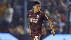 Juan Fernando Quintero durante un partido con River Plate.