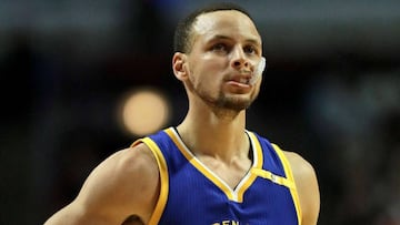 Stephen Curry, durante el partido contra los Chicago Bulls.