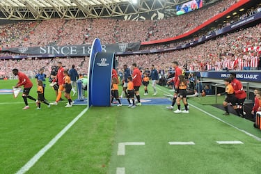 Ambiente en San Mamés en el partido Athletic-Arsenal.