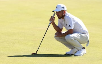 NORTH BERWICK, SCOTLAND - JULY 10: Xander Schauffele of the United States lines up a putt on the 6th hole during The Open Qualifying Series, part of the Genesis Scottish Open at The Renaissance Club on July 10, 2022 in North Berwick, Scotland. (Photo by Luke Walker/R&A/R&A via Getty Images)