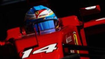 Fernando Alonso en Bahrain.