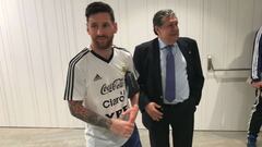 Visita del embajador argentino a la Albiceleste en España