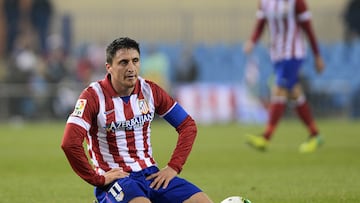 Atletico Madrid's Uruguayan midfielder Cristian Rodriguez reacts during the Spanish Copa del Rey (King's Cup) finals stage second-leg football match Club Atletico de Madrid vs Sant Andreu at the Vicente Calderon stadium in Madrid on December 18, 2013.   AFP PHOTO/ PIERRE-PHILIPPE MARCOU  CEBOLLA RODRIGUEZ 
PUBLICADA 24/12/13 NA MA08 1COL