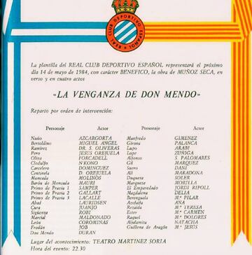 El cartel de la obra, con todos los actores.