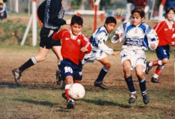 Sergio Agüero en las categorías inferiores del Atlético Independiente.