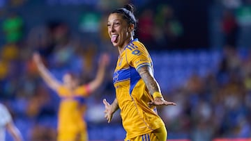 during the 13th round match between Tigres UANL and Leon as part of the Liga BBVA MX Femenil, Torneo Apertura 2025 at Universitario Stadium, on September 26, 2025 in Monterrey, Nuevo Leon, Mexico.