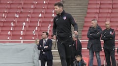 El entrenamiento del Atleti en el Emirates Stadium