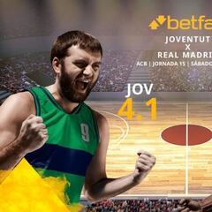 Club Joventut Badalona vs. Real Madrid Baloncesto: horario, TV, estadísticas, clasificación y pronósticos