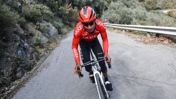 Nairo Quintana en el Tour de los Alpes Mar&iacute;timos y de Var.