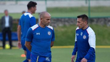 Paco J&eacute;mez y Chaco Gim&eacute;nez, cuando ambos estaban en Cruz Azul