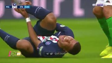La durísima entrada a Mbappé que podría alejarlo de Champions