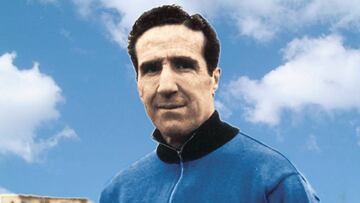 Helenio Herrera, entrenador del Inter de Milán.