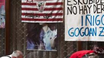 <b>MARÍA DÍAZ DE HARO. </b>Banderas y velas donde cayó herido.