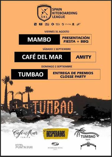 La parada de la Spain Kiteboarding League de Tarifa (Cádiz) tendrá fiesta cada día de los 3 que dura el evento.