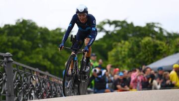 Enric Mas, en la crono de Copenhague.