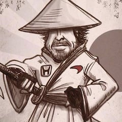 Fernando Alonso comparte en las redes su versión samurái