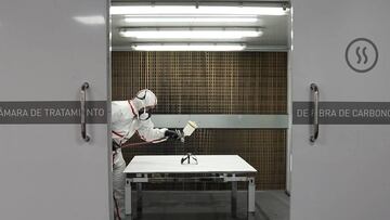 Así se fabrican las máscaras con los que los jugadores protegen sus caras