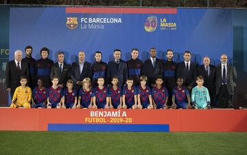 Equipo del FC Barcelona benjamín A masculino.