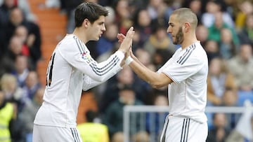 La afición blanca prefiere a Morata antes que a Benzema