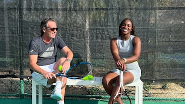 Francis Roig y Sloane Stephens.