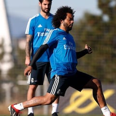 Marcelo e Isco van a Valdebebas a entrenarse en su día libre