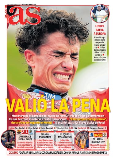 Las portadas de AS de septiembre