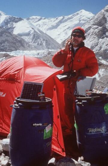 Carlos Soria coronó el Cho Oyu de 8.201 metros, en 1999.