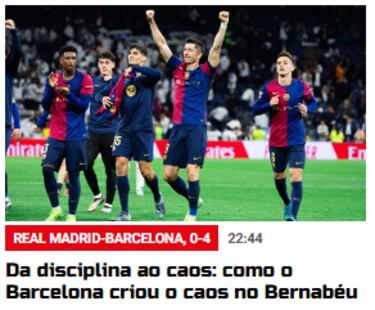 La ‘paliza’ del Barça recorre el mundo