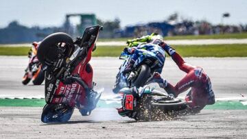 Las caídas en el Mundial de motociclismo bajaron de 1.000