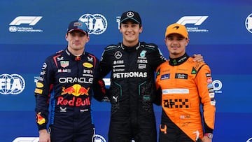 Russell se lleva la pole del GP de Canadá, por delante de Verstappen y Norris.