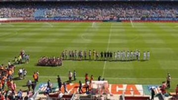 <b>MATINAL EN EL CALDERÓN. </b>Atlético de Madrid y Osasuna abrieron la Liga un domingo a las 12 de la mañana.