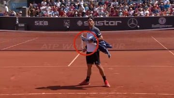 La furia de Fognini acabó con la raqueta: ¡¡¡La partió en dos!!!