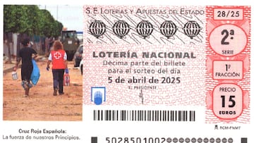 Lotería Nacional: comprobar los resultados del sorteo de la Cruz Roja hoy, sábado 5 de abril
