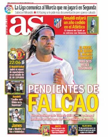 Las portadas de AS de agosto