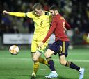 Resumen del España 8 - Lituania 0; clasificación Eurocopa Sub-21