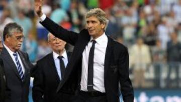 Pellegrini se despide del público de La Rosaleda el 26 de mayo.