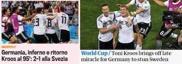 La prensa mundial se rinde a Kroos: "El milagro alemán"