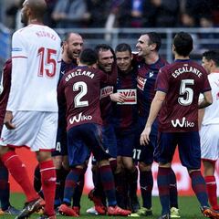 Five-star Eibar thrash much-changed Sevilla