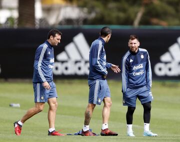 Buenos Aires 03 Octubre 2017
Eliminatorias Rusia 2018
Entrenamiento de la SelecciÃ³n Argentina previo al partido contra Peru, en el Predio Julio H Grondona.
Lionel Messi de Argentina
Foto Ortiz Gustavo 