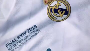 La hija de Hierro muestra la camiseta del Madrid para Kiev
