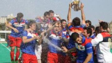 El Polo festeja su triunfo en la Copa del Rey.