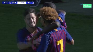 Resumen y goles del Barcelona-Inter de la Youth League