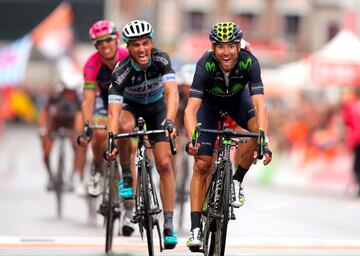 <b> 2015 </b> <br>
En su tercera diana en la meta de Ans bati車 a Alaphilippe, quiz芍 el corredor que por condiciones m芍s se asemeja a Valverde en la actualidad, y a su excompa?ero y amigo Purito Rodr赤guez, al que priv車 de una de sus carreras predilectas.