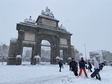 La puerta de Toledo de Madrid,una de las puertas de acceso a la ciudad de Madrid. 